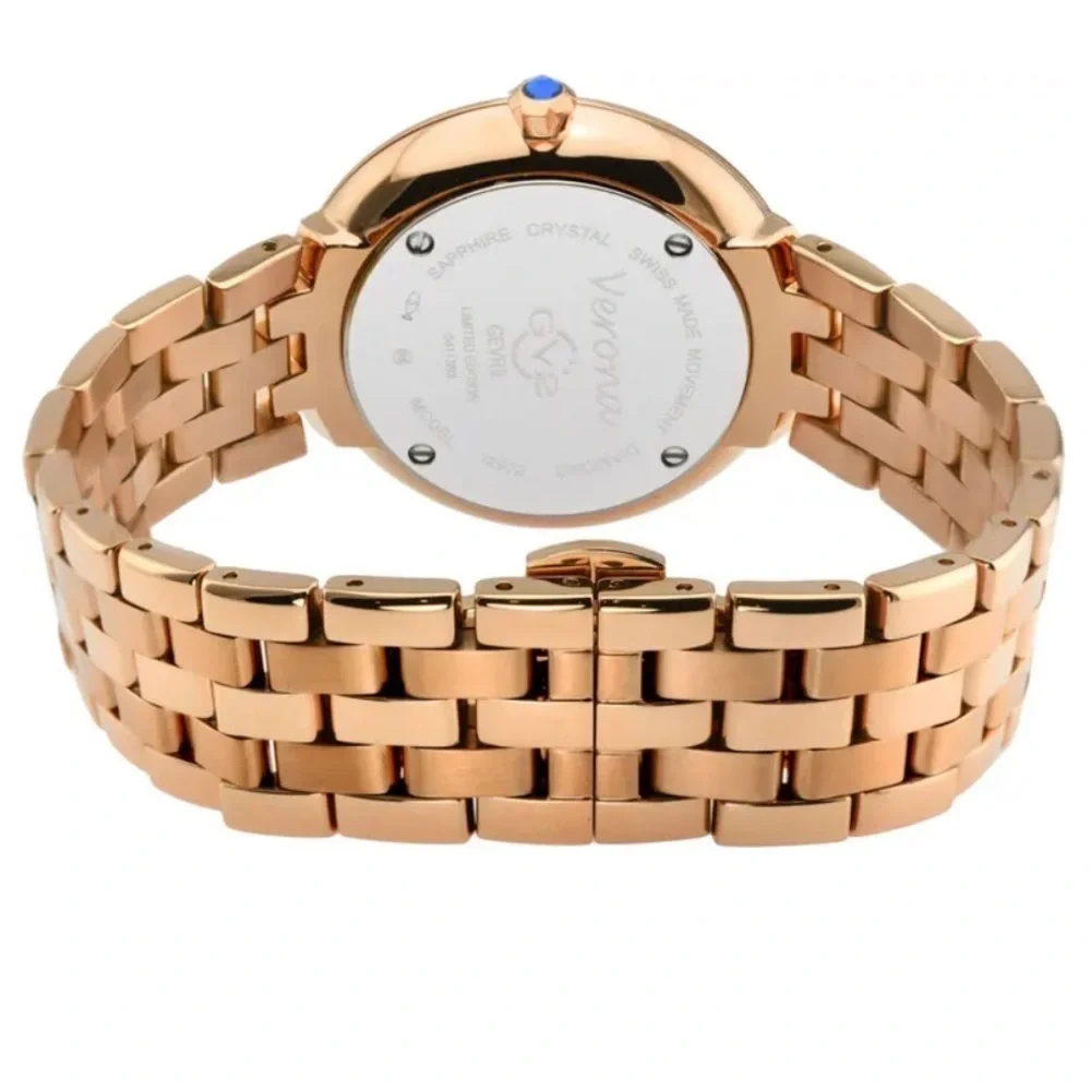 NEW Gevril Verona Diamond Bracelet Watch, 37mm - 0.05 ctw.